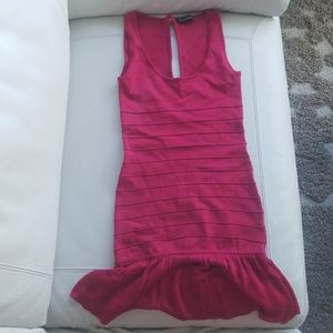 Pink Bebe mini dress